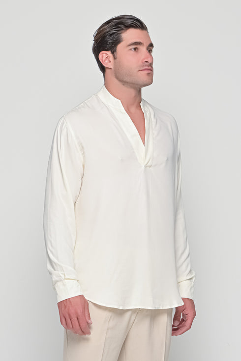 Notched Neck Shirt